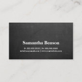 Moderne minimalistische professionele vliegenier s visitekaartje (Achterkant)