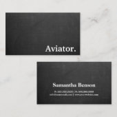 Moderne minimalistische professionele vliegenier s visitekaartje (Voorkant / Achterkant)
