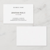 Moderne minimalistische professionele vormgeving e visitekaartje (Voorkant / Achterkant)