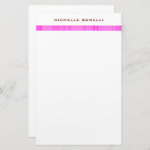 Moderne minimalistische professionele vrouwelijke briefpapier (Voorkant / Achterkant)