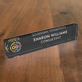 Moderne minimalistische professionele zwarte Kanto Naambordje