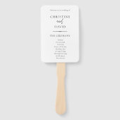 Moderne minimalistische programma's voor zwarte en handwaaier (Voorkant)