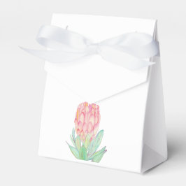 Moderne Minimalistische Protea Botanische Trouwdag Bedankdoosjes