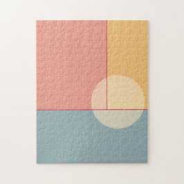 Moderne, minimalistische puzzle legpuzzel