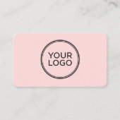 Moderne Minimalistische QR-code Aangepaste Logo Ro Visitekaartje (Voorkant)