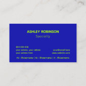 Moderne minimalistische QR-code elektrische limoen Visitekaartje (Achterkant)