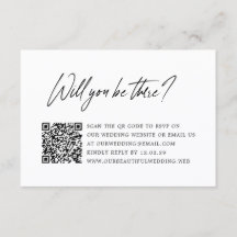Moderne Minimalistische QR Code Huwelijk
