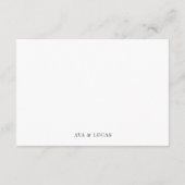 Moderne minimalistische QR-code huwelijksregister Informatiekaartje (Achterkant)