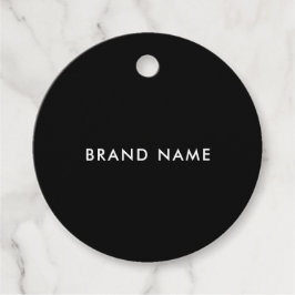 Moderne minimalistische QR-code kledinglabel hange Bedankjes Labels