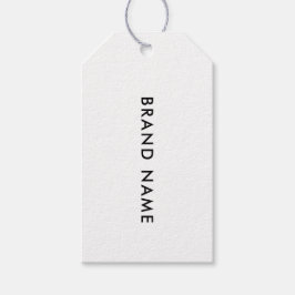 Moderne minimalistische QR-code kledinglabel hange Cadeaulabel