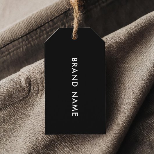 Moderne minimalistische QR-code kledinglabel hange Cadeaulabel