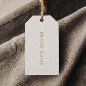 Moderne minimalistische QR-code kledinglabel hange Cadeaulabel