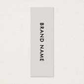 Moderne minimalistische QR-code kledinglabel hange Mini Visitekaartjes (Voorkant)