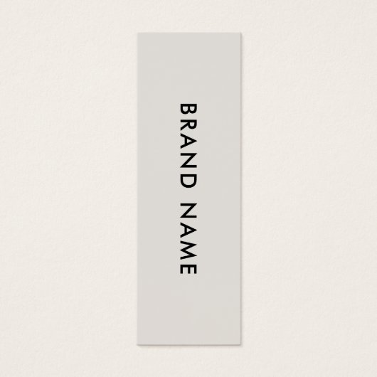 Moderne minimalistische QR-code kledinglabel hange Mini Visitekaartjes (Voorkant)