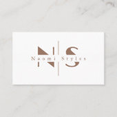 Moderne Minimalistische QR Code Professionele Foto Visitekaartje (Voorkant)