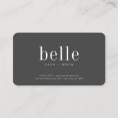 Moderne minimalistische QR-code Scan me Lash and B Visitekaartje (Voorkant)