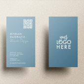 Moderne minimalistische QR Code Script Business Lo Visitekaartje