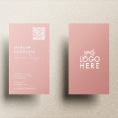 Moderne minimalistische QR Code Script Business Lo Visitekaartje