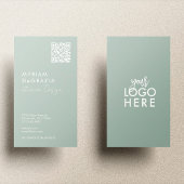 Moderne minimalistische QR Code Script Business Lo Visitekaartje