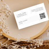Moderne minimalistische QR-code sociale media Logo Visitekaartje