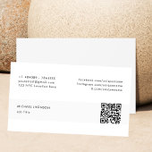 Moderne minimalistische QR-code sociale media Logo Visitekaartje