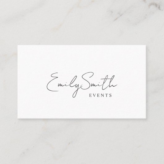 Moderne minimalistische QR-code Visitekaartje (Voorkant)