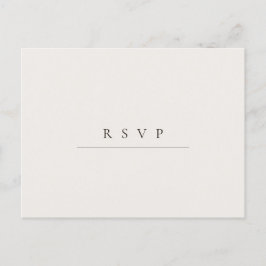 Moderne minimalistische QR-codekalligrafie RSVP Briefkaart