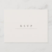 Moderne minimalistische QR-codekalligrafie RSVP Briefkaart (Voorkant)