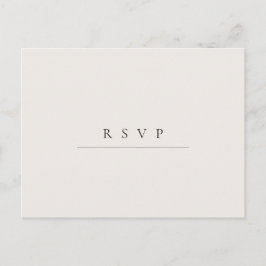 Moderne minimalistische QR-codekalligrafie RSVP Briefkaart