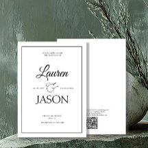 Moderne minimalistische QR-codenamen kalligrafie z