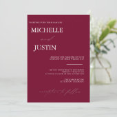 Moderne minimalistische QR Weddenschap Kaart (Staand voorkant)