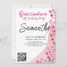 Moderne Minimalistische Quinceañera 15e Verjaardag