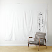 Moderne Minimalistische Quinceañera-foto-achtergro Wandkleed (In Situ (horizontaal))