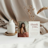 Moderne minimalistische Quinceañera foto Bedankkaart