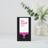 Moderne minimalistische raamreinigingsservice visitekaartje (Staand voorkant)