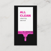 Moderne minimalistische raamreinigingsservice visitekaartje (Voorkant)