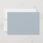 Moderne Minimalistische Rand Lichtgrijs Bedankkaart (Achterkant)