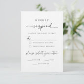 Moderne Minimalistische Reactiekaart Kaart (Staand voorkant)