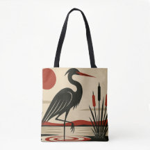Moderne Minimalistische Reiger bij het Meer