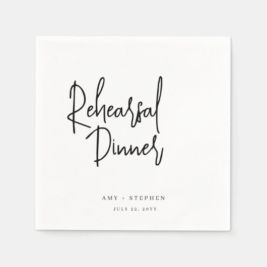 Moderne minimalistische repetitie: Dinner Napkins Servet (Voorkant)