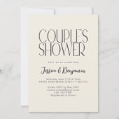 Moderne minimalistische retro typografie koppels d kaart (Voorkant)