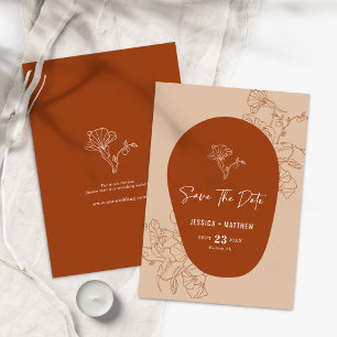 Moderne minimalistische retro typografie Save the  Date