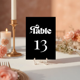 Moderne minimalistische retro zwarte bruiloft kaart