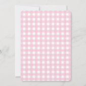 Moderne Minimalistische Rode Coquette Bow & Stripe Notitiekaartje (Achterkant)