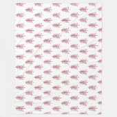 Moderne minimalistische rode kerstboom fleece deken (Voorkant)