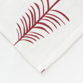 Moderne minimalistische rode kerstboom fleece deken (Hoek)