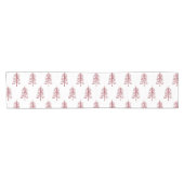 Moderne minimalistische rode kerstboom korte tafelloper (Horizontaal)