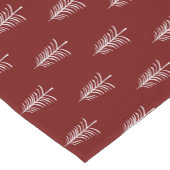 Moderne minimalistische rode kerstboom patroon korte tafelloper (Hoek)