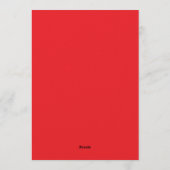 Moderne Minimalistische Rode Roze Bewaar de Datum Kaart (Achterkant)