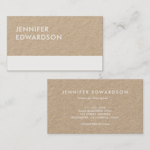 Moderne, minimalistische roestkraft witte professi visitekaartje